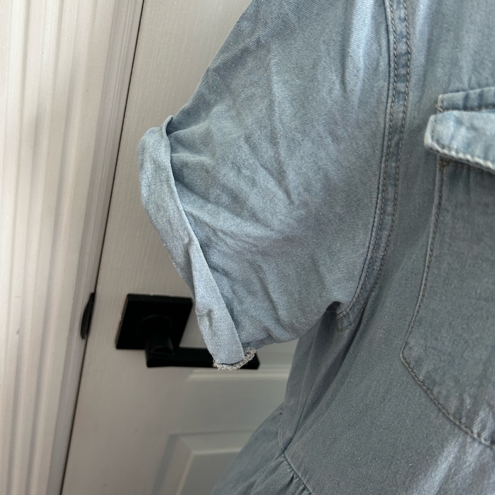 Polagram Light Blue Denim Button Down Dress - Picture 4 of 10